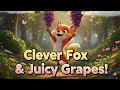 🦊🍇 Clever Fox and Juicy Grapes | 3D Moral Rhyme for Kids | Funny Animal Song |Chuchu Melon #rhymes