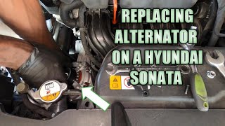 replacing the alternator on a Hyundai Sonata