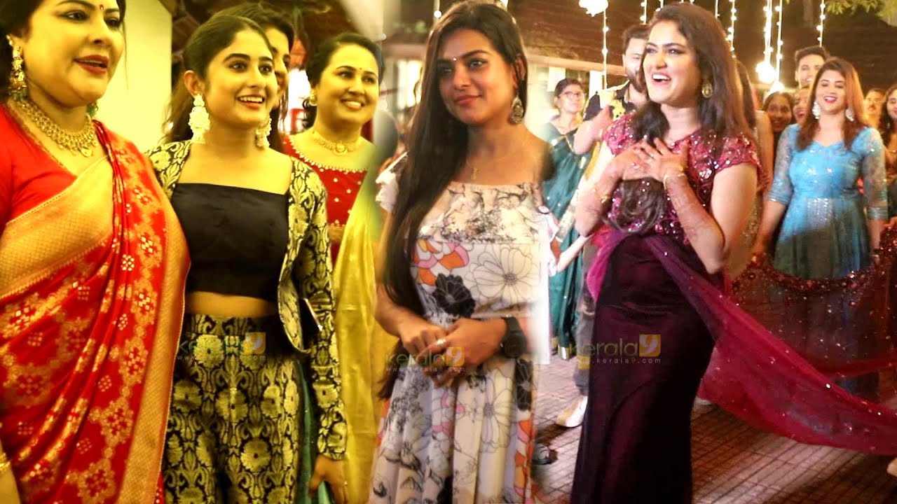 Haritha G Nair Wedding Reception | Malayalam Serial Actress at Shyamambaram Haritha G Nair Reception