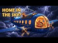 Inside a Flying Airplane Home… A Robot Raised a Child During a Never-Ending Storm 🌧️🤖❤️