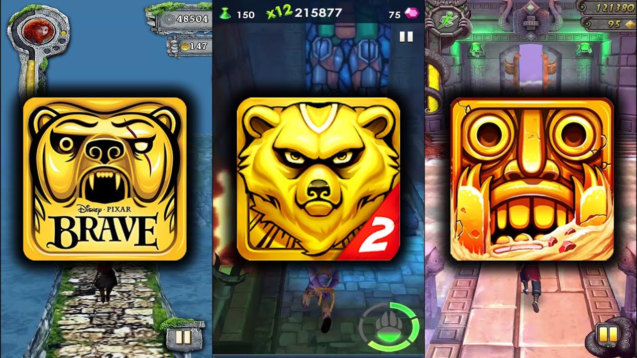 Temple Run Brave Vs Spirit Run 2 Temple Zombie Vs Temple Run 2 Blazing ...