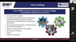 CDMRP Webinar with Dr. Sagar Ghosh and Dr. Amie Bunker