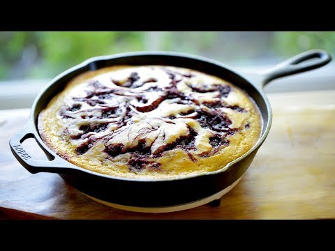 Beth's Blackberry Cornbread Skillet Cake | ENTERTAINING WITH BETH