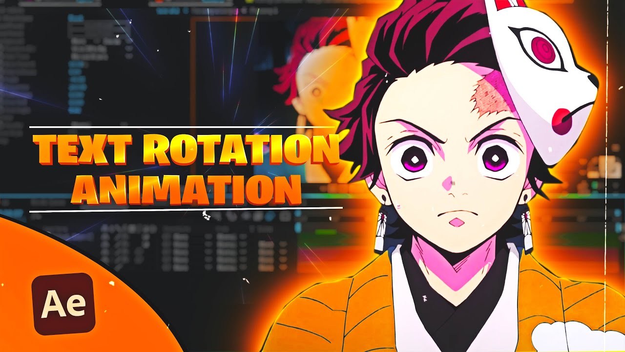 TEXT ROTATION ANIMATION - After effects「TUTORIAL」 - YouTube