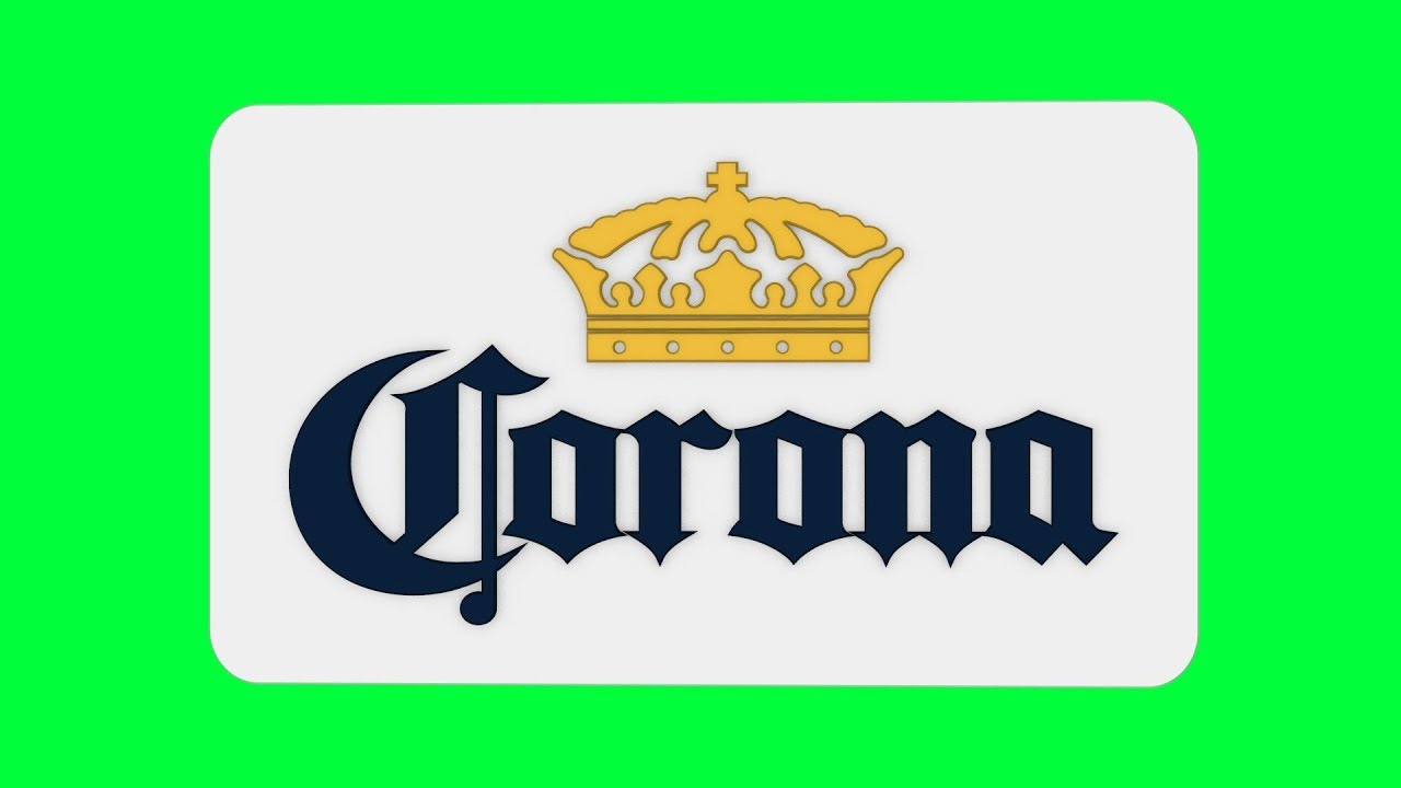 Corona Green Screen Logo Loop Chroma Animation