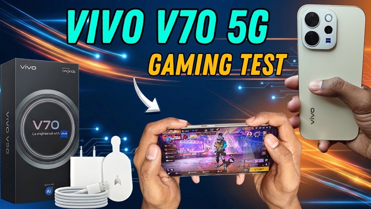Vivo V70 Gaming Test | Gaming Test In Vivo V70 | Vivo V70 5g Free Fire Test | Gaming Test