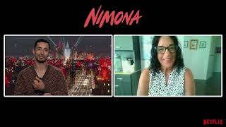 NIMONA - RIZ AHMED INTERVIEW (2023)