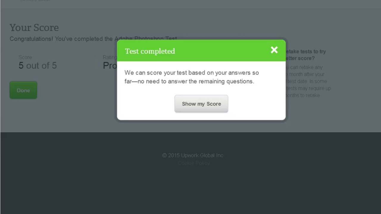 Adobe Photoshop Test Upwork 1st Place!