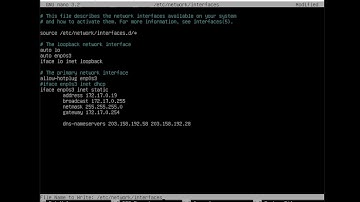 How to set static IP Address on Debian 10