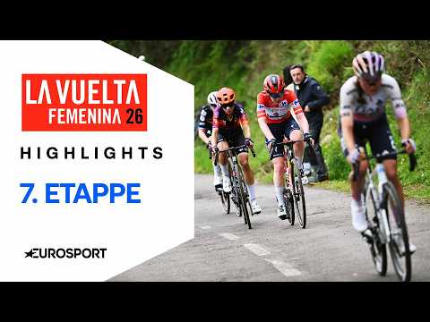 Entscheidung um Gesamtsieg fällt am L'Angliru | Highlights deutsch | 7. Etappe | Vuelta Femenina