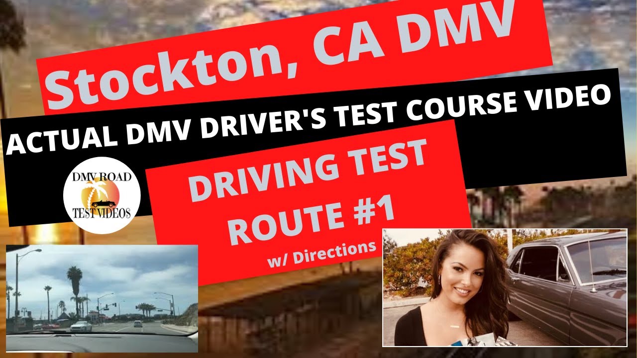 *ACTUAL TEST ROUTE* Stockton CA DMV Behind The Wheel Drivers Training