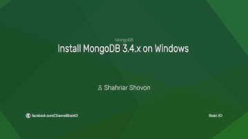 Install MongoDB 3.4.x on Windows