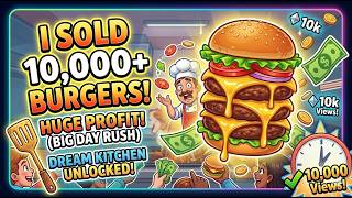 I Sold 1000 BURGERS in One Day! 🍔 Burger Simulator (Big Day Rush)