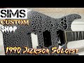 1990 USA Jackson Phil Collen Soloist guitar - Silver crackle by Sims Custom Shop