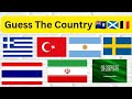 Guess The Country By The Flag Quiz 🚩 | Can You Guess 25 Flags?
