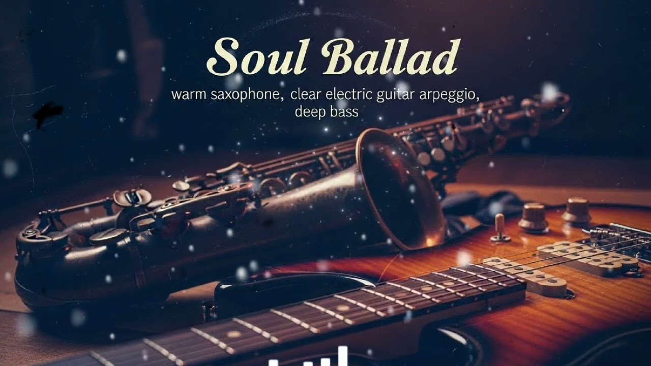 Melancholy Soul Ballad | Warm Saxophone & Clear Electric Guitar