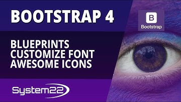 Bootstrap 4 Blueprints Customize Font Awesome Icons