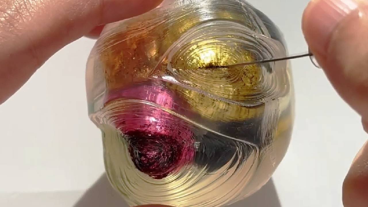 Asmr✨Cutting The Transparent Tape Ball, Super Stress Relief! 丨Relax And Relieve Stress