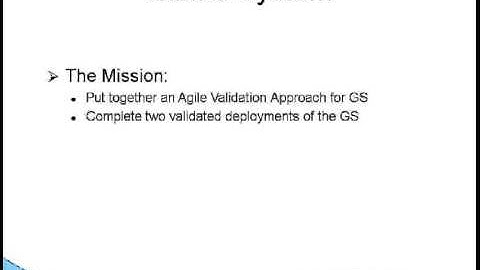 Agile Development and Validation for the Life Sciences   Can they co exist Recording 08022012