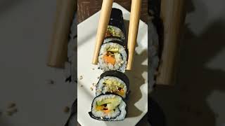 Vegetarian Sushi Roll || For the full recipe comment recipe  #sushi #vegetariansushi #yummy