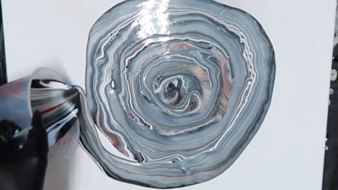 Large Canvas Fluid Art Dirty Pour