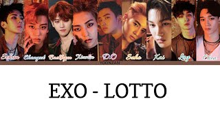 EXO (엑소) - Lotto Lyrics [Color Coded|ROM] [Indo Sub]