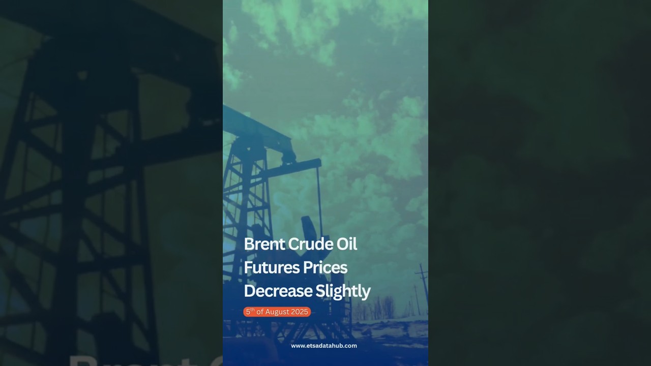 📉 Brent crude oil futures prices decrease slightly | ETSA DataHub