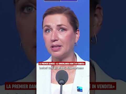 Video La premier danese Mette Frederiksen replica a Trump