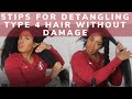 Top 5 Tips for Detangling Type 4 Hair Without Damage