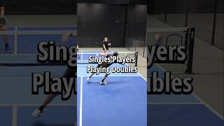Singles Main Players playing Doubles can get pretty chaotic lol #pickleball #tournament #pickle