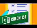 How to create a checklist in excel  how to create a todo list in excel