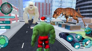 Incredible Monster Green Superhero City Battle Rescue Mission - Android Gameplay HD screenshot 4