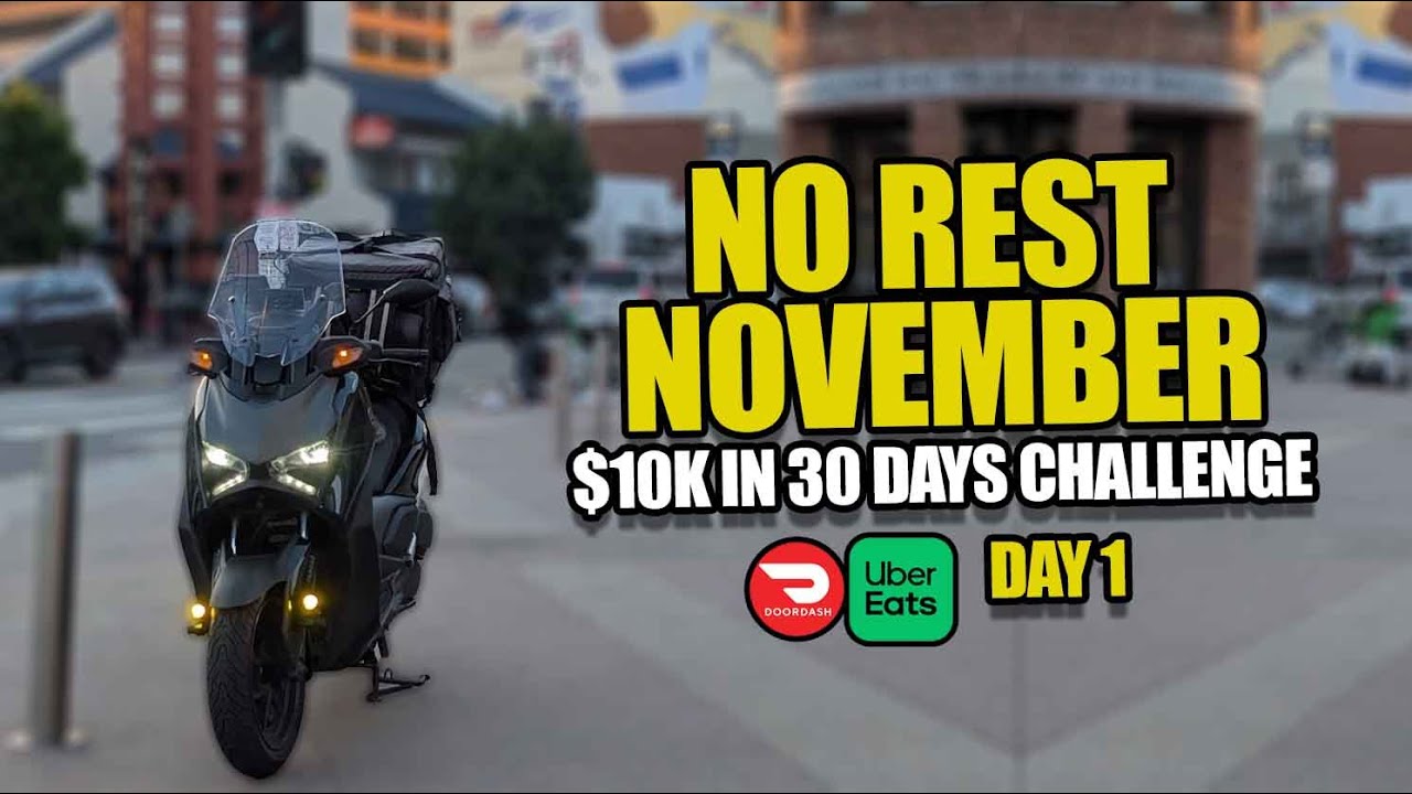 Приложения для доставки еды: цель — заработать 10 тысяч долларов за 30 дней. No Rest, ноябрьский ...