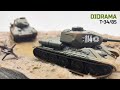 Диорама с танками Т-34/85 в 72-м масштабе