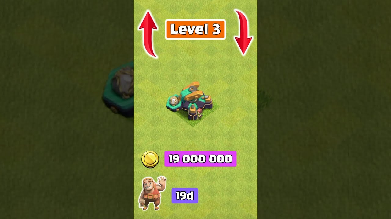 Level 1 to max scattershot - clash of clans