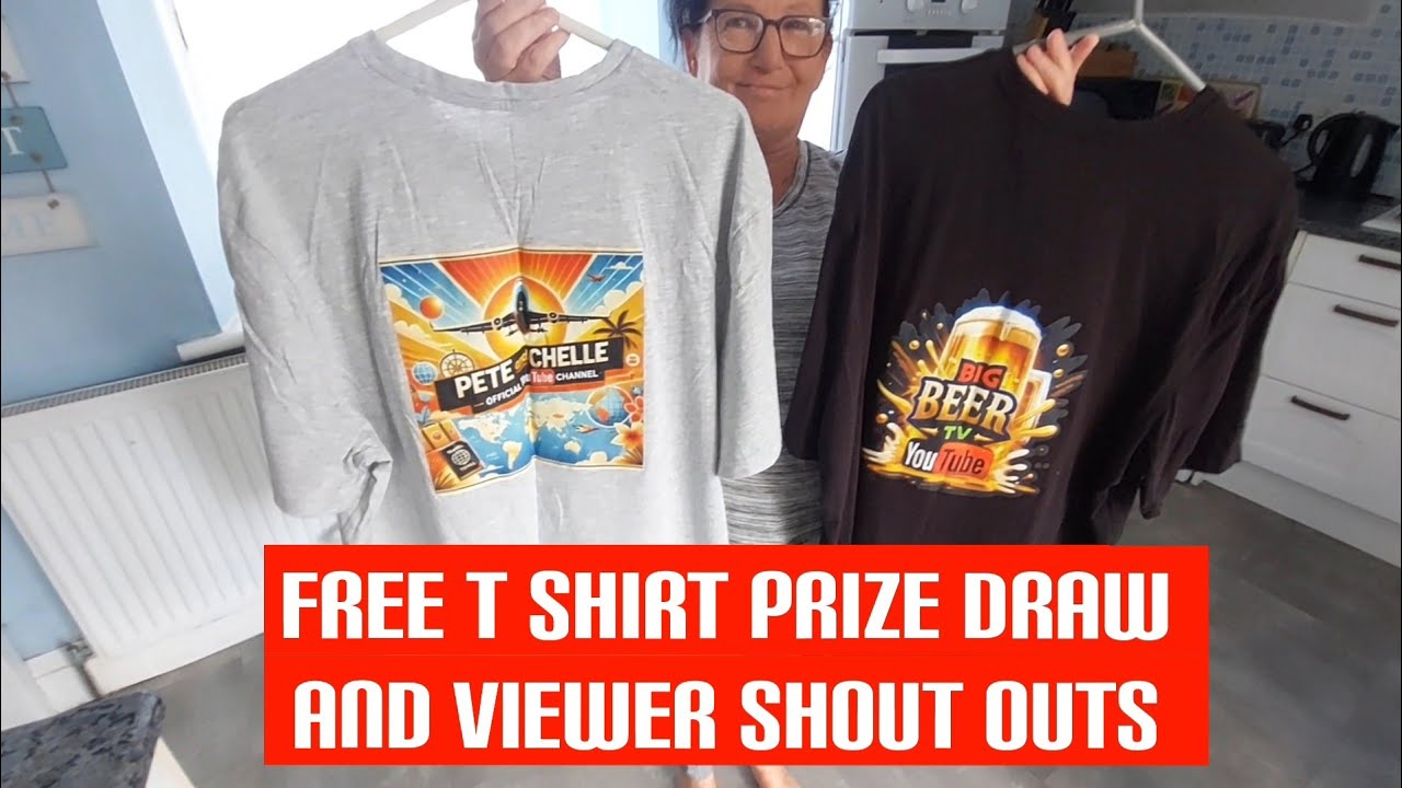 Free T Shirt Prize Draw, The WINNER is Revealed and Viewer Shout outs 