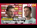 Volles Haus beim letzten öffentlichen Training | ÖFB Spieler im Interview