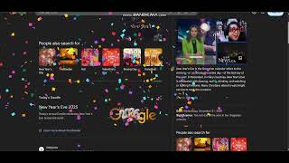 Happy New Year's Eve 2025! (Google Easter Egg)