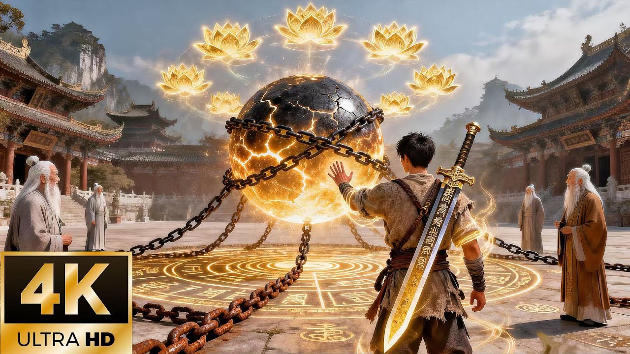 A reckless nobody touched a divine artifact—nine golden lotuses bloomed, making all tremble.