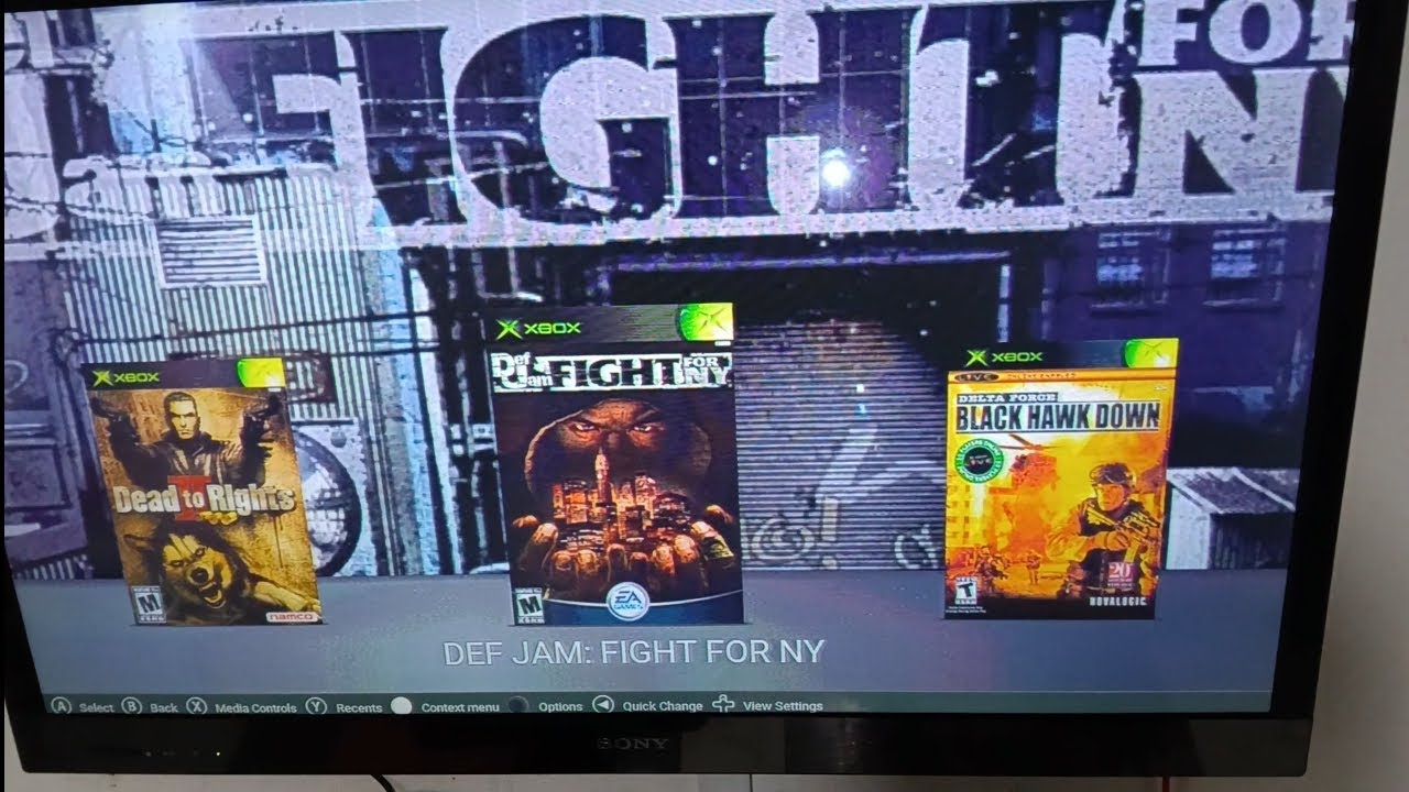 Disco duro 1 tera para Xbox clásico con 300 juegos al gusto probando Def jam ffny en español 