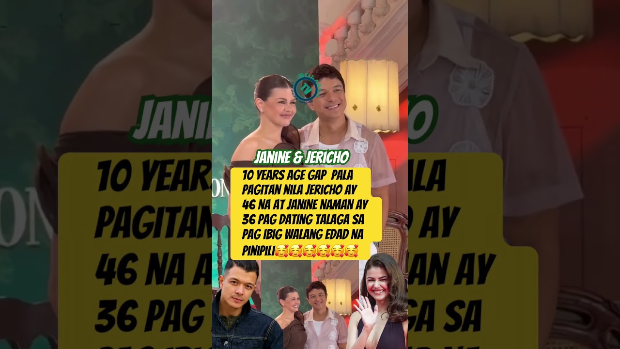 JERICHO ROSALES MAS MATANDA NG SAMPONG TAON KAY JANINE GUTIERREZ #jerichorosales #janinegutierrez