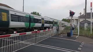 # 377s formed of 8 coaches pulling into Shoreham By Sea heading to London Victoria #