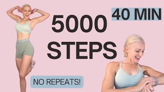 5000 Step Indoor Walking Workout | Fat Burning, No Repeats, No Equipment!