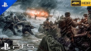 D Day Normandy 1944 Immersive Realistic Ultra Graphics Gameplay [4K 60FPS HDR]PS5 Call of Duty