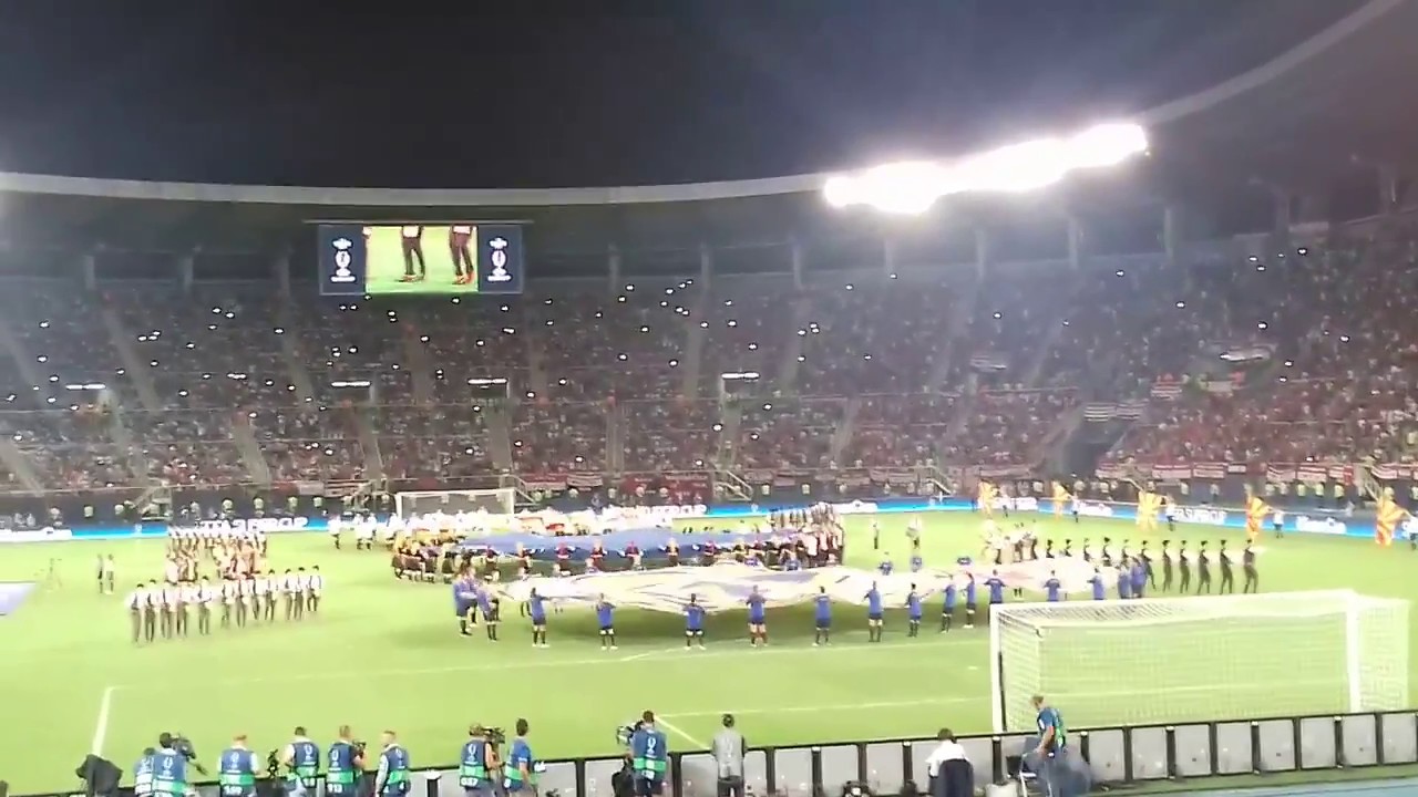 Atmosphere in Telekom SuperCup between Real Madrid vs Manchester United -