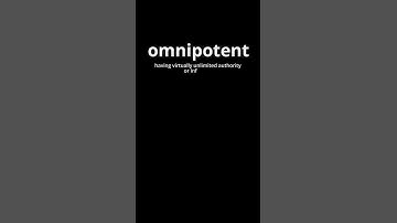 Video Word Of The Day - Omnipotent