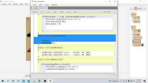 FINAL PROJECT - Membuat Game (Roket Luar Angkasa) menggunakan apk Greenfoot - Pemrograman Visual