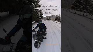 #fypシ #fy #insta #motorcycle #motovlog #adventure #snowfall #Aventura #KLR650 #mountains #motos