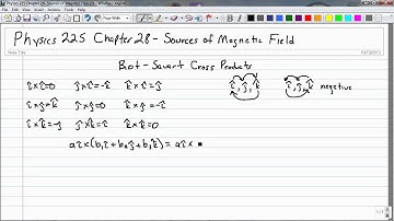 1313 Chapter 28 Sources of Magnetic Field   Biot Savart Cross Products