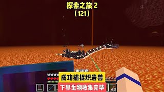 探索之旅2（121）：成功捕捉熾巖獸，下界生物收集完畢 #我的世界 #MC #我的世界烧鸡 #Minecraft #MOD